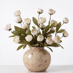 Faux Silk Peony, Artificial Peonies Flowers, Large Silk Peonies with Stems, Fake Flower for Decor Wedding Centerpieces Tables, 27 inch 6 PCS in Saudi Arabia