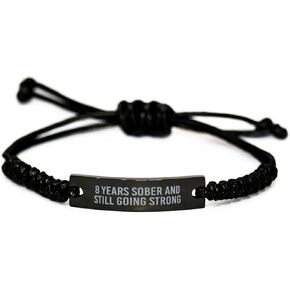8 Years Sobriety Gift for Him Her 8 Years Sober and Still Going Strong Bracelet in Saudi Arabia