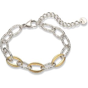 18K Gold Plated Dainty Chain Bracelets For Women Mix Color Simple Design Stainless Steel Jewelry Gift in Saudi Arabia