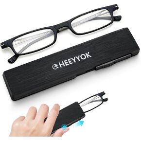 HEEYYOK 2.75 Reading Glasses Men Women TR90 Ultra Thin Blue Light Blocking Readers Mens Womens Cheaters Reading glasses Compact Portable Stretchable Slim Flat in Saudi Arabia