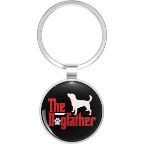 The DogFather Design Stainless Steel Keychain with Ring in Saudi Arabia