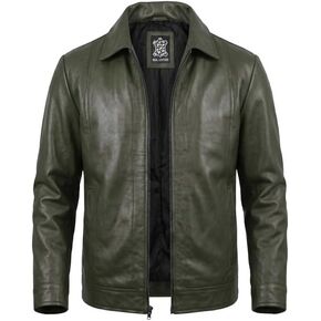 Real Leather Jacket For Men - Lambskin Full Grain Leather Jackets Men in Saudi Arabia