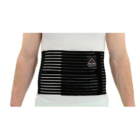ITA-MED 8" Wide Breathable Abdominal Binder for Men, Ideal Warp for Post Surgery, Tummy Tuck, and Hernia, Body-Shaping Effect, Made In USA (White, Large) in Saudi Arabia