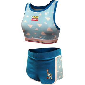 MJC Womens Disney-Pixar Toy Story Buzz and Woody Bralette with Shorts Set in Saudi Arabia