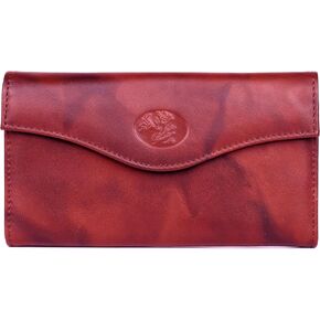 Julia Buxton Heiress Genuine Leather Clutch Wallet, Large RFID Blocking Organizer (Red) in Saudi Arabia