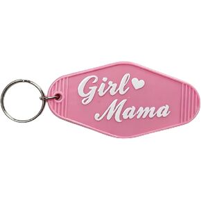 Girl Mama Keychain - Pink Mom Keychain for Girl Moms, Cute Mama Bag Charm, Girl Mom Gifts, Mom Accessories, Diaper Bag Charms for Girl Mothers in Saudi Arabia