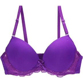 Push Up Bra Padded Underwire Bralette for Women Sexy Deep V Lace Lingerie Adjustable Lift Support Everyday Bras in Kuwait