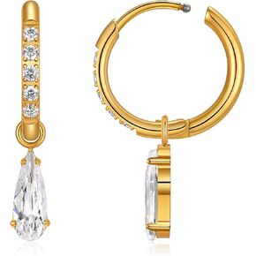 2PC ASTM F136 Titanium Waterdroplet Huggies Earrings for Women in Saudi Arabia