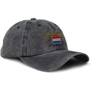 Custom Soft Baseball Cap Embroidered Dad Hat Netherlands Flag Dutch Nederland Amsterdam Cotton in Saudi Arabia