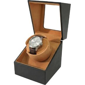 Single Watch Winder for Automatic Watches, Watch Rotator for Rolex Smart Rotation Modes Box, Watches Winder Case USB-C or Battery Powered Present for Men Quiet Mabuchi Motor(≤5db) in Saudi Arabia
