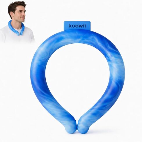Neck Cooling Tube | Reusable Ice Neck Ring, Hands-Free Cooling Wrap, For Summer Heat, Outdoor Work, Sports, Running, Golf, Hiking & Travel in Saudi Arabia