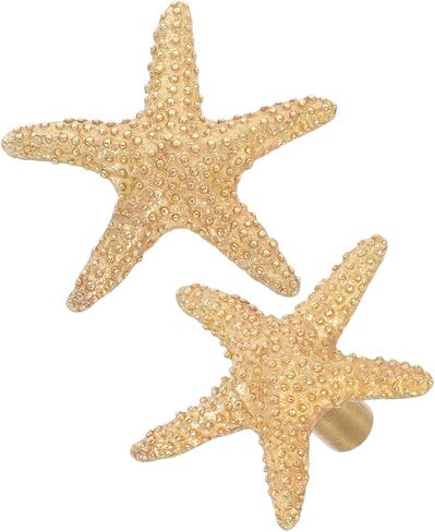 Toyvian 2pcs Brass Star-Shaped Handle Decorative Cabinet Drawer Pulls for ’s Dresser and Closet Doors, Coastal Ocean Sea Creature Design, ’ Room Wardrobe Pulls in Kuwait