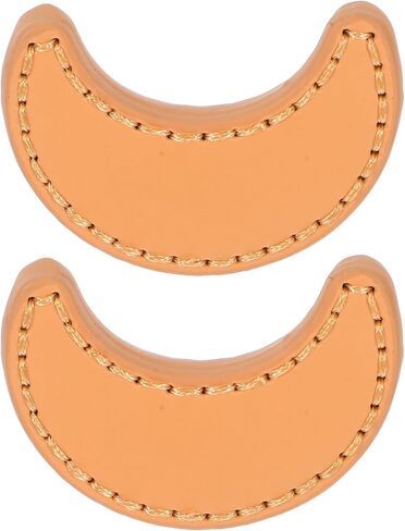VICASKY 2pcs Moon Shape Cabinet Handles Pu Leather Drawer Pulls Single Hole Wardrobe Hardware for ’ Room Furniture Replacement in Kuwait