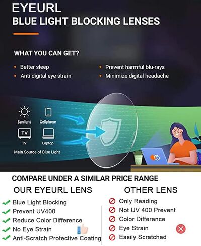 EYEURL Oversized Cat Eye Reading Glasses for Women Blue Light Computer Readers Spring Hinge Fashion Large Eyewear in Saudi Arabia