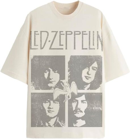 Led Zeppelin Unisex Adult Official Merch Oversized 4 Portrait T-Shirt in Saudi Arabia
