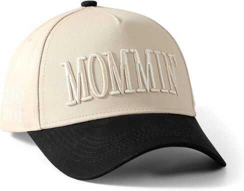 Mom Hat Mommin Trucker Hat 3D Embroidery Adjustable Baseball Cap for Women Mothers Day Great Gifts for Mom Wife Stepmom in Saudi Arabia