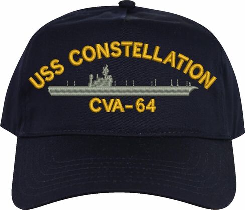 Custom Embroidered Navy Ship USA-Made Ball Cap in Saudi Arabia
