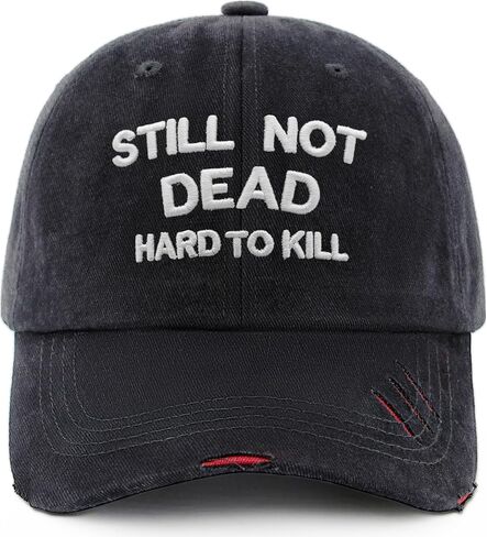 Beach Hair Don't Care Embroidered Distressed Cap. Black Denim Dad Hat with Blue Seashell. Adjustable Cotton, Fits Women & Men in Saudi Arabia