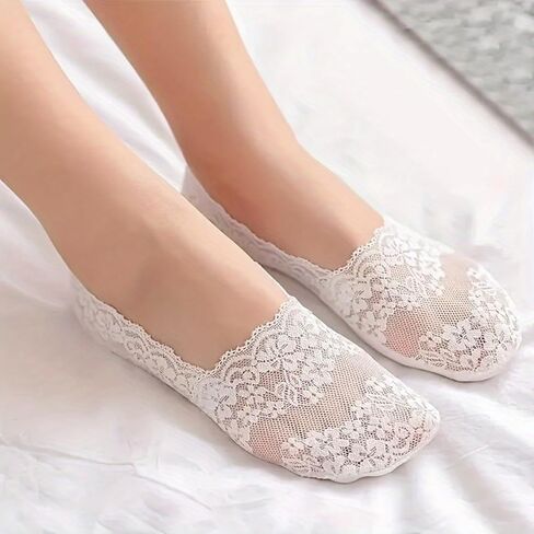 9 Pairs of Summer Lightweight Women'S Socks with Floral Print, Breathable Ankle Socks in Kuwait