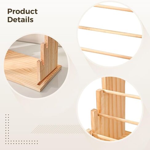 6-Layer Wooden Bracelet Display Stand, Bracelet Organizer Storage, Adjustable, Detachable, Jewelry Storage for Necklaces, Bracelets, Earrings, Ideal for Market Stalls, Night Market, and Home Display in Saudi Arabia