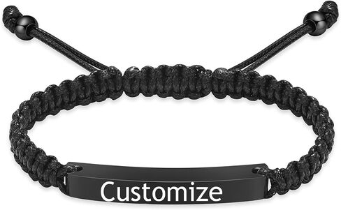 Oinsi Cremation Jewelry Urn Bracelet for Ashes for Women Men Adjustable Memorial Ashes Keepsake Bangle Manmade Rope Braided Bracelet in Kuwait