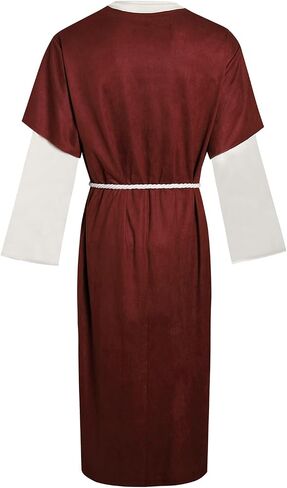 Mens Shepherd Costume Adult Jesus Robe Nativity Church Cosplay Outfit Biblical Times Tunic Dress Up Suit in Saudi Arabia