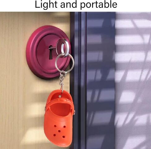 20Pcs Croc Keychain, Silicone Shoe Keychains Bulk, 1.4 x 3.0in Silicone Shoe Keychain with 5 Colors for Decorating Handbags, Suitcases, Doors, Bags, Backpacks and Others in Saudi Arabia