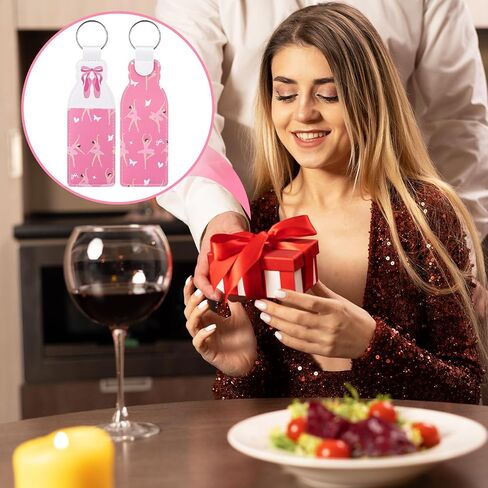 Loopeer 16 Pcs Dance Lipstick Holder Keychain Bulk Dance Recital Gifts for Girls Teachers Cheerleading Ballet Dancer Party Favors Team Gifts Ballerina Dancer Competition Graduation Accessories Gift in Kuwait