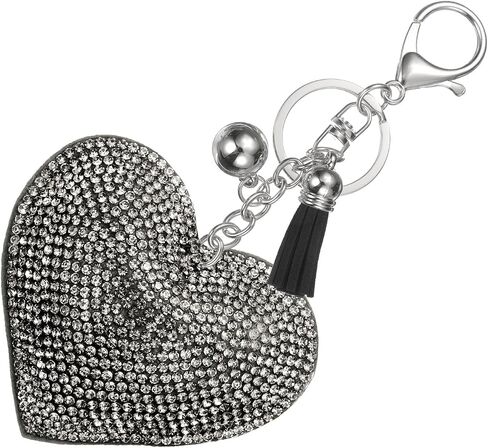PATIKIL Rhinestone Keychains for Women, Cute Bling Heart Shape Purse Charm for Bag Handbags Car Keys in Kuwait