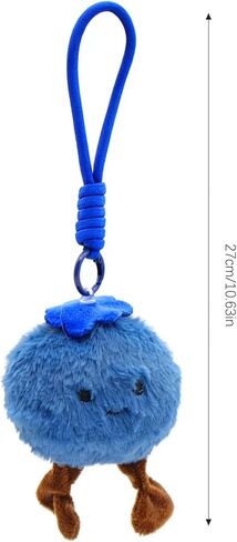 Cute Blueberry Plush Bag Charm - Soft Fruit Plush Toy for Women, Multi-functional Handbag & Backpack Accessory in Kuwait