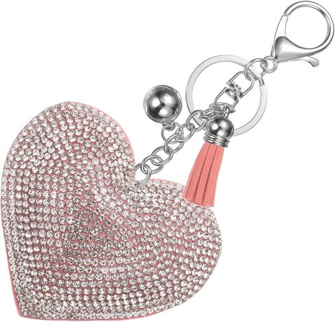 PATIKIL Rhinestone Keychains for Women, Cute Bling Heart Shape Purse Charm for Bag Handbags Car Keys in Kuwait