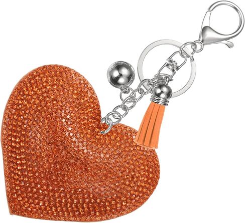PATIKIL Rhinestone Keychains for Women, Cute Bling Heart Shape Purse Charm for Bag Handbags Car Keys in Kuwait