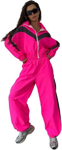 Women's 2 Piece Tracksuit Set, 80s and 90s Outfit for Women, 80s and 90s Accessories for Women in Saudi Arabia