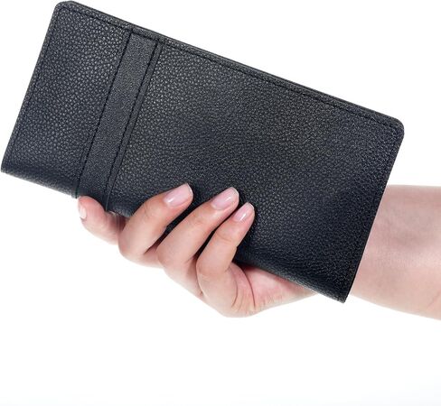 Slim Wallet for Women Leather RFID Blocking Bifold Credit Card Holder Long Ladies Billfold Stylish and Secure in Saudi Arabia