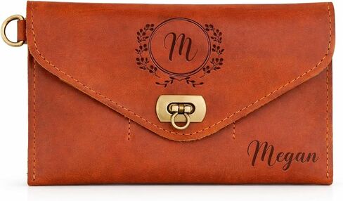 Personalized Leather RFID Wallet for Women – Customizable with Couple Names and Special Messages – Thoughtful Gift for Girlfriends, Mothers, and Women – Ideal Gift for Valentine’s Day and Mother’s Day in Saudi Arabia
