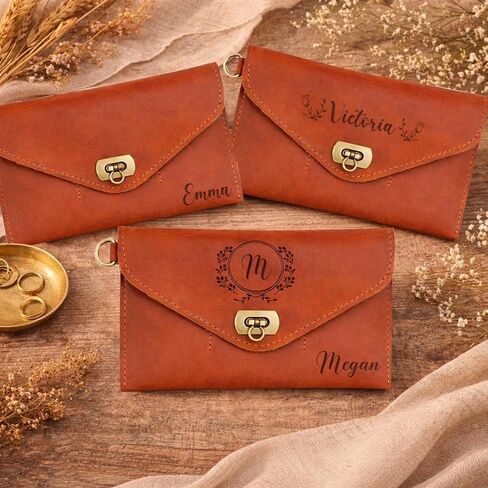 Personalized Leather RFID Wallet for Women – Customizable with Couple Names and Special Messages – Thoughtful Gift for Girlfriends, Mothers, and Women – Ideal Gift for Valentine’s Day and Mother’s Day in Saudi Arabia