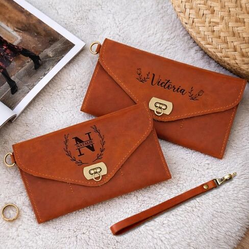 Personalized Leather RFID Wallet for Women – Customizable with Couple Names and Special Messages – Thoughtful Gift for Girlfriends, Mothers, and Women – Ideal Gift for Valentine’s Day and Mother’s Day in Saudi Arabia