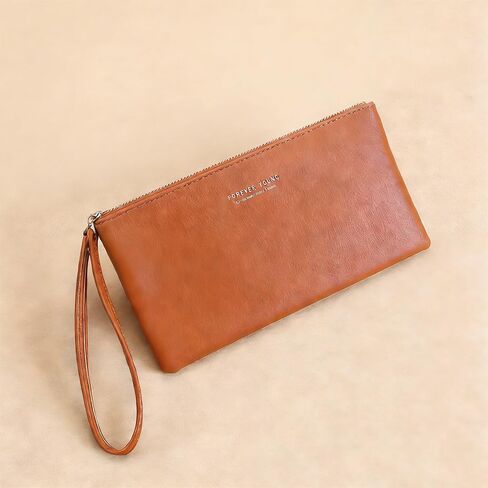 Women's Long Wallet – Large Capacity Zipper Wallet with Multi-Card Slots,RFID Blocking and Removable Wrist Strap in Kuwait