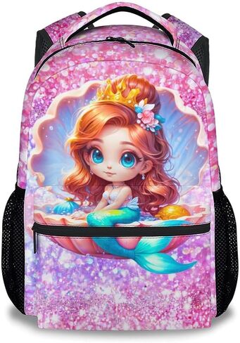 COZYAURA Girls Backpack Butterfly Bookbag for Kids - 17 Inch Elementary Kindergarten School Bag for Toddler Students in Kuwait