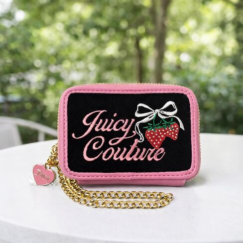 حافظة بطاقات بسحاب مربعة من Juicy Couture Retro بسحاب حول المعصم in Kuwait