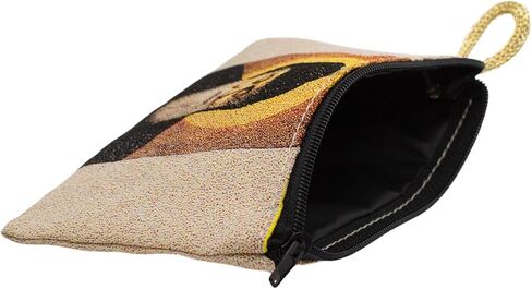 Saint Charbel Rosary Pouch | Woven Tapestry Prayer Bag with Zipper Closure | Catholic Case for Rosaries, Medals, and Small Devotionals in Kuwait