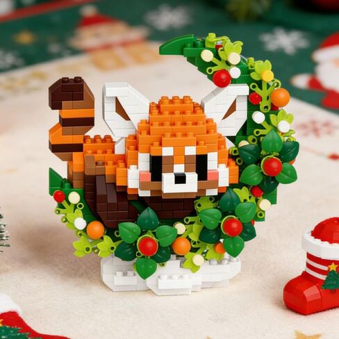 1 Pcs Mini Animal Ornament, Cute Animal Decorative Figurine, Creative Tabletop Display Piece for Home & Office Decoration (Red Panda) in Kuwait