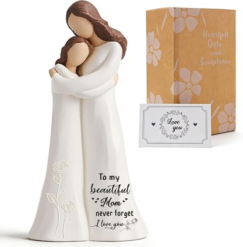 Jesus Embracing Woman Figurines - Christian Sculpture Hand-Painted Keepsake 5.9", Religious Gift of Comfort & Blessing with Greeting Card & Gift Box for Home, Desk, or Church in Saudi Arabia
