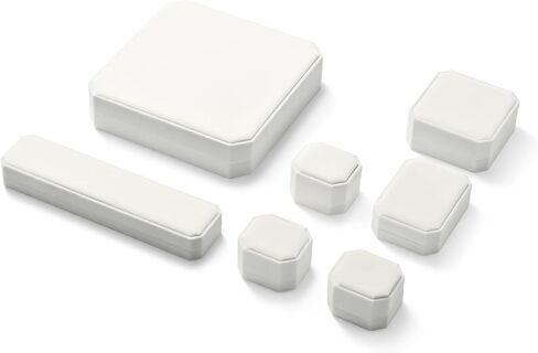White Velvet Earring Gift Box, Jewelry Stud Case for Wedding Valentine's Day in Saudi Arabia