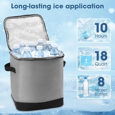 Ice Machine for Knee After Surgery Cold Therapy Machine with Programmable Timer & Remote, Portable Foldable Knee Ice Machine for Post-Surgery Cryotherapy for Swelling & Joint Pain Relief (Grey) in Saudi Arabia