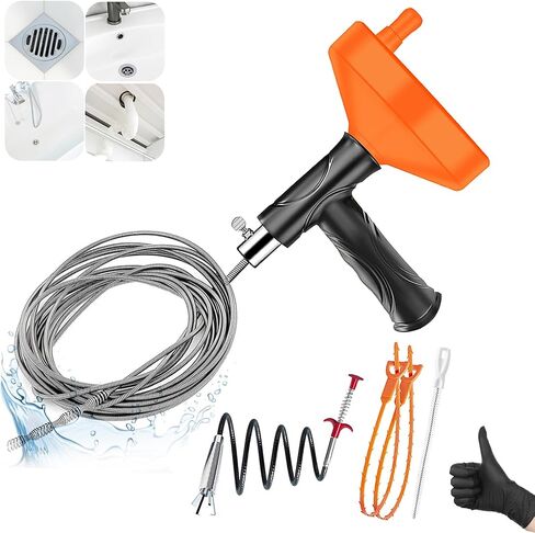 Drain Snake Hair Drain Clog Remover Tool, Flexible Grabber Claw Pick Up Reacher Tool, Sink Drain Cleaner for Toilet Sewer Shower Kitchen Bathroom Tub Clogged Drains Opener Cleaning Tool in Kuwait