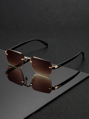Fashionable Square Frameless Sunglasses in Kuwait