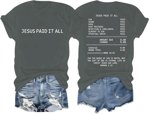 Christian Faith God Shirts for Women Jesus Bible Verse Shirt Religious Tshirts Vintage Graphic Tees Church in Saudi Arabia