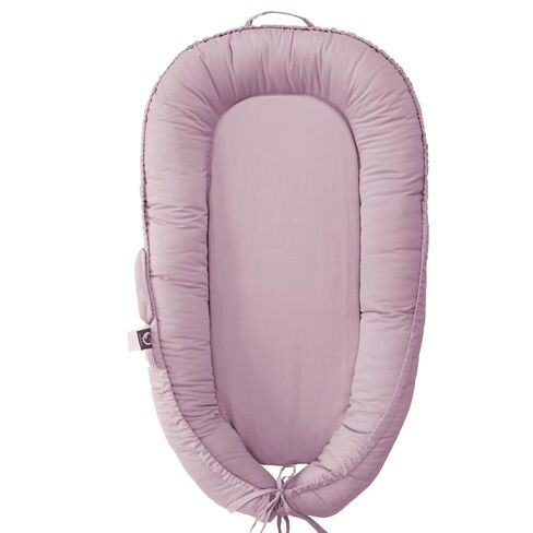 Infant Lounger, Baby Nest Cover for Baby Girls & Boys, Newborn Essentials for Baby 0-12 Months, 100% Cotton Breathable (Poem_Muslin) in Saudi Arabia