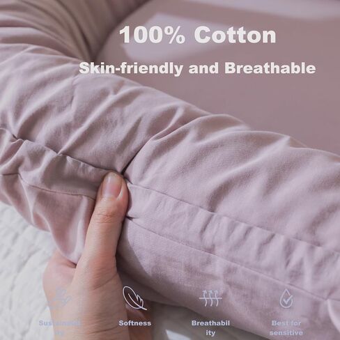 Infant Lounger, Baby Nest Cover for Baby Girls & Boys, Newborn Essentials for Baby 0-12 Months, 100% Cotton Breathable (Poem_Muslin) in Saudi Arabia